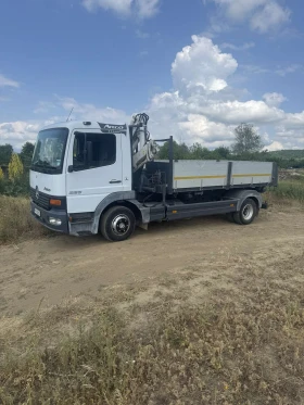 Mercedes-Benz Atego Тристранен самосвал + Кран, снимка 2