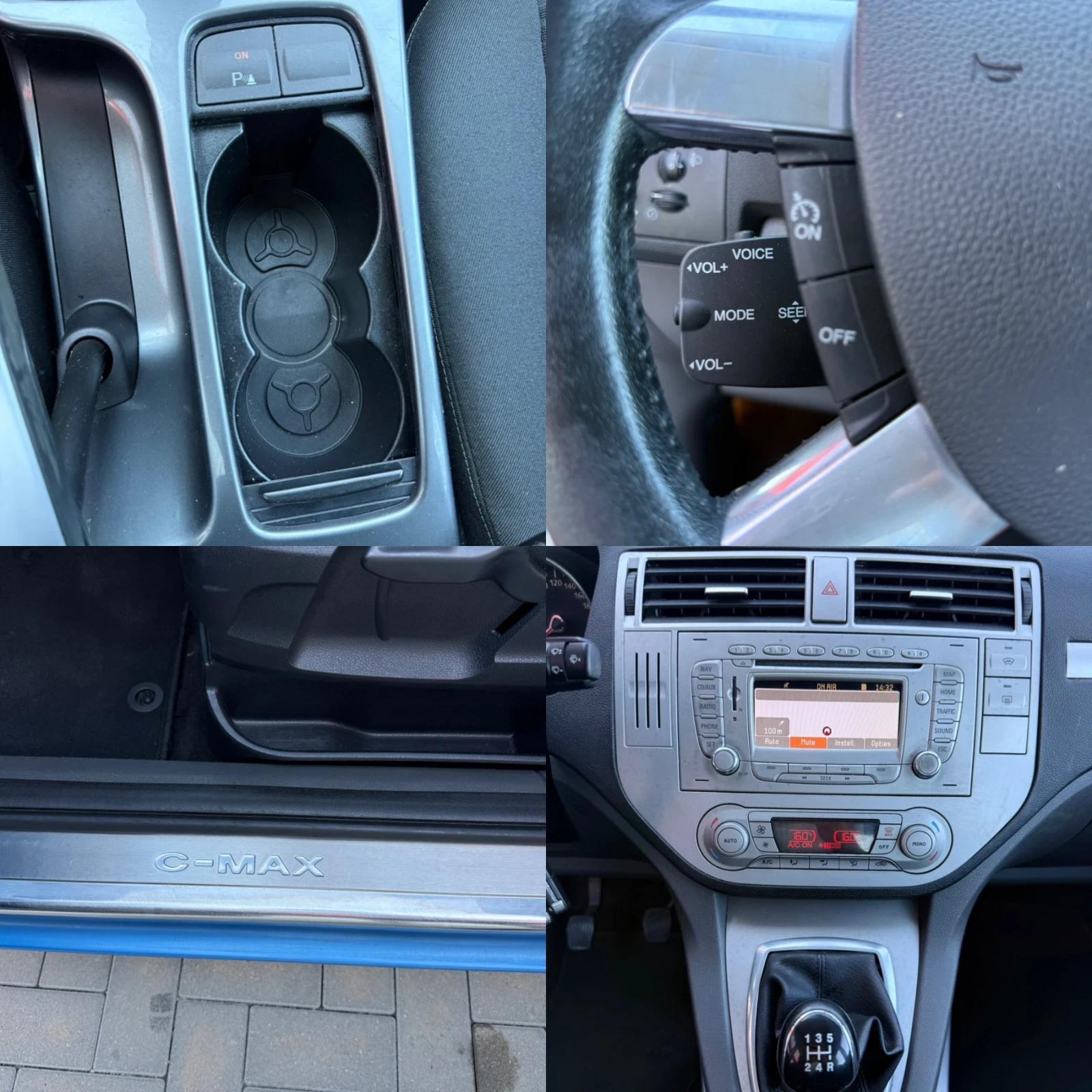 Ford C-max 1.8i TITANIUM / NAVI / PARKTRONIC / FULL SERVICE, снимка 15 - Автомобили и джипове - 56133832