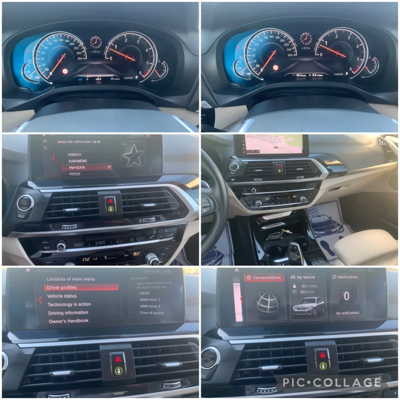 BMW X3 3.0D* X-Line* PANO* HEAD UP* ПЪЛНА СЕРВ.ИСТОРИЯ BM, снимка 16 - Автомобили и джипове - 51082663