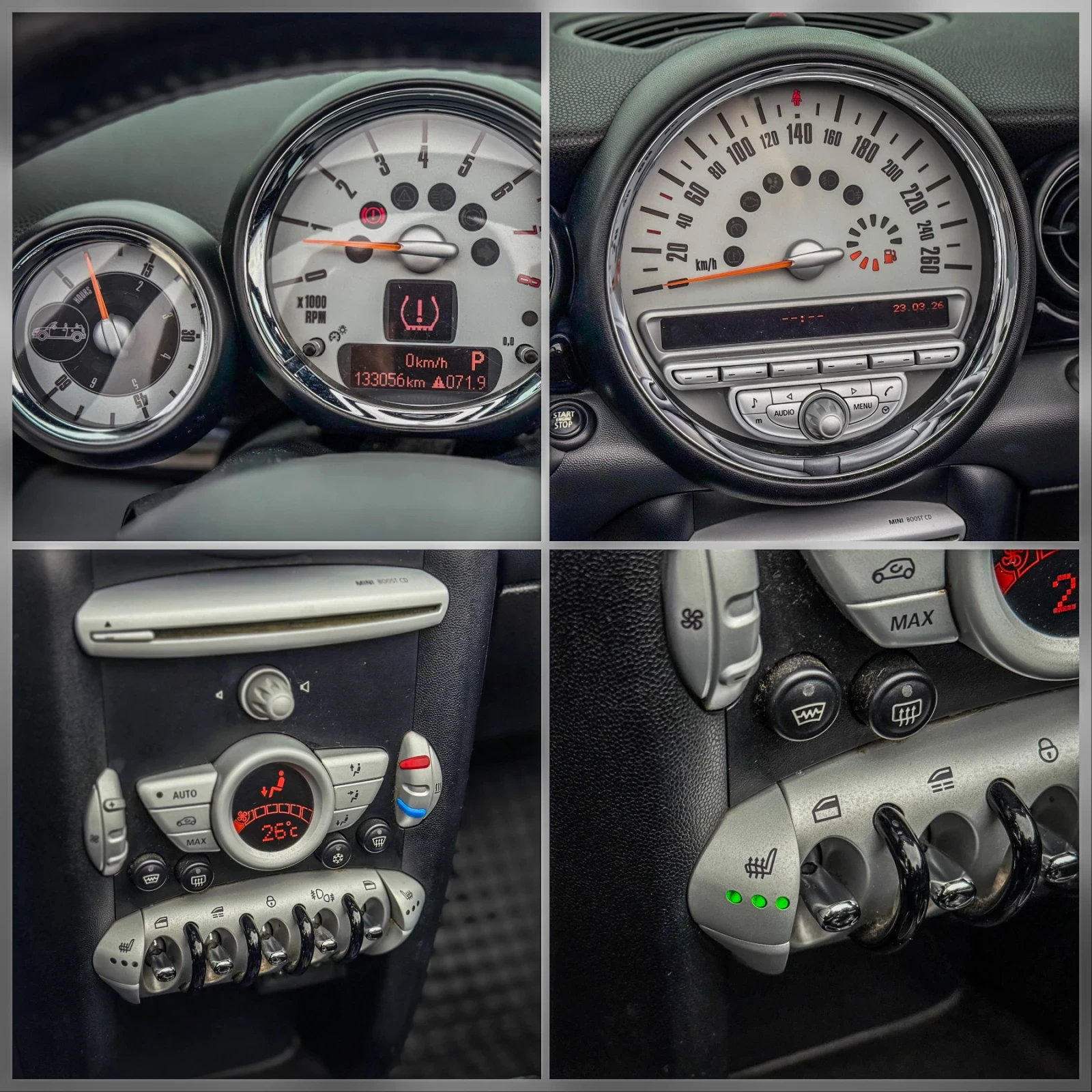 Mini Cooper cabrio 1.6::АВТОМАТИК::184кс, снимка 15 - Автомобили и джипове - 54184264