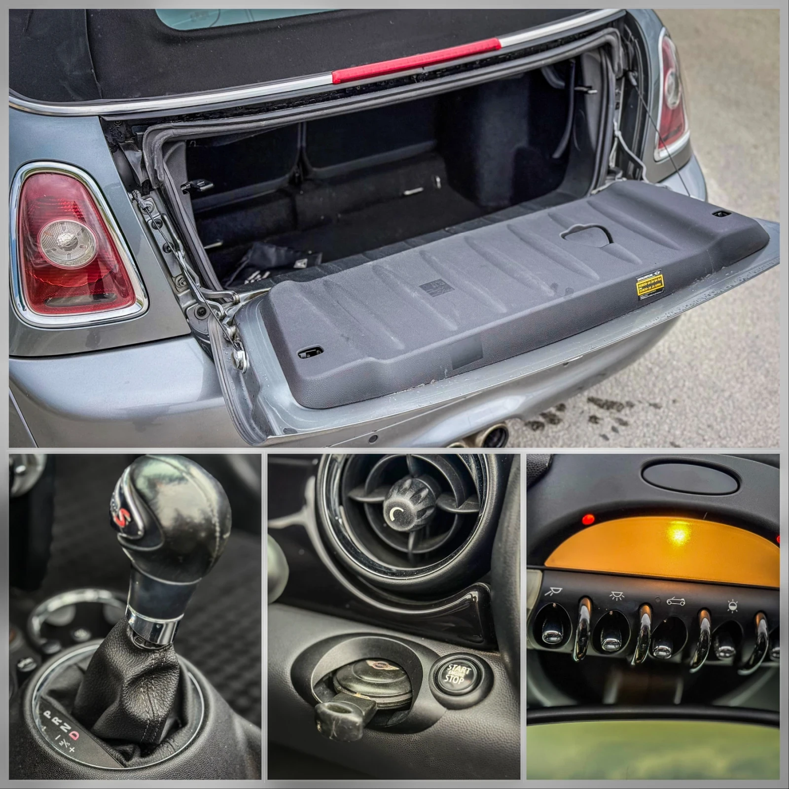 Mini Cooper cabrio 1.6::АВТОМАТИК::184кс, снимка 16 - Автомобили и джипове - 54184264