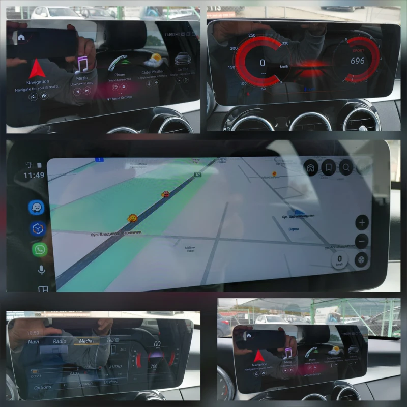 Mercedes-Benz C 200 AMG Distronic Android Euro-6, снимка 15 - Автомобили и джипове - 51919006