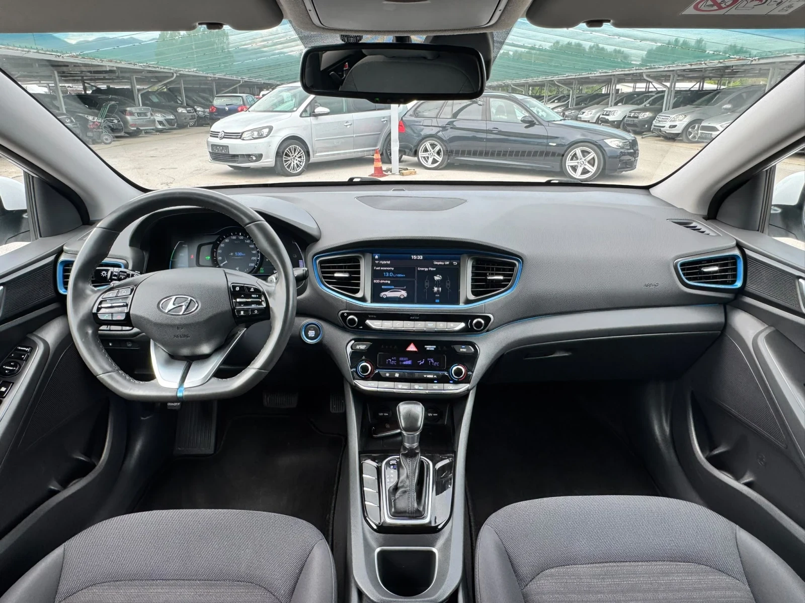 Hyundai Ioniq Топ състояние лизинг бензин хибрид , снимка 10 - Автомобили и джипове - 54883197