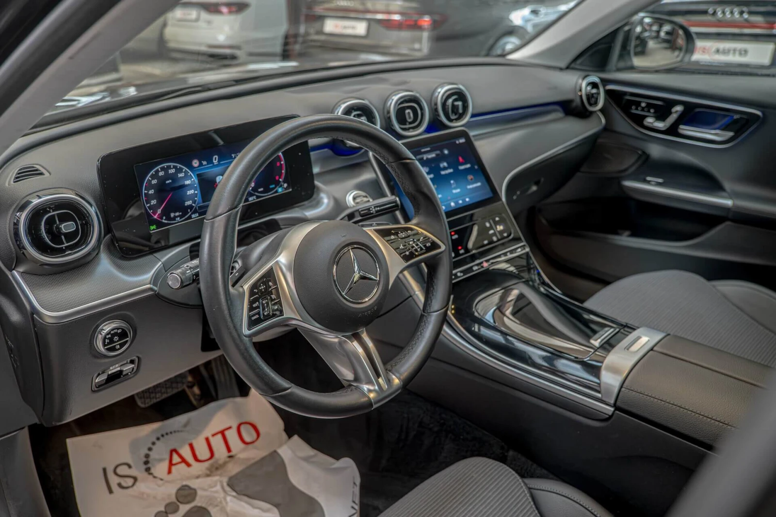 Mercedes-Benz C 200 d/Подгрев/Шибедах/Ambient/MBUX, снимка 7 - Автомобили и джипове - 53998624