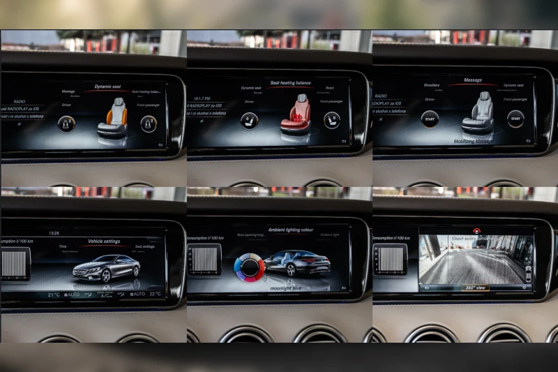 Mercedes-Benz S 500 Coupe, SWAROWSKI, AMG PACK, 360, МАСАЖ, ЛИЗИНГ, снимка 8 - Автомобили и джипове - 52879922