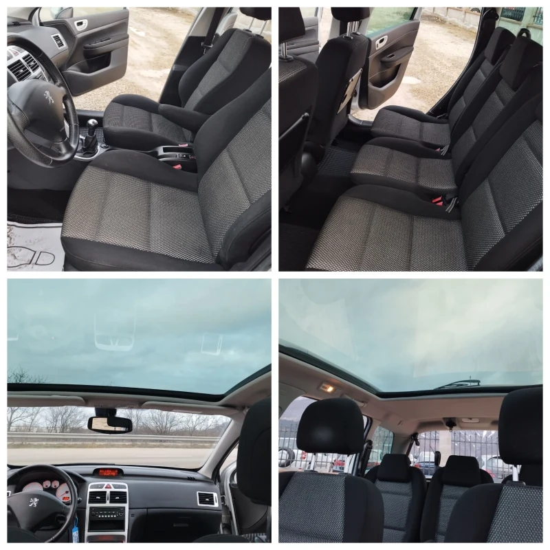 Peugeot 307 1.6 Hdi 7 места Панорама, снимка 15 - Автомобили и джипове - 53597633