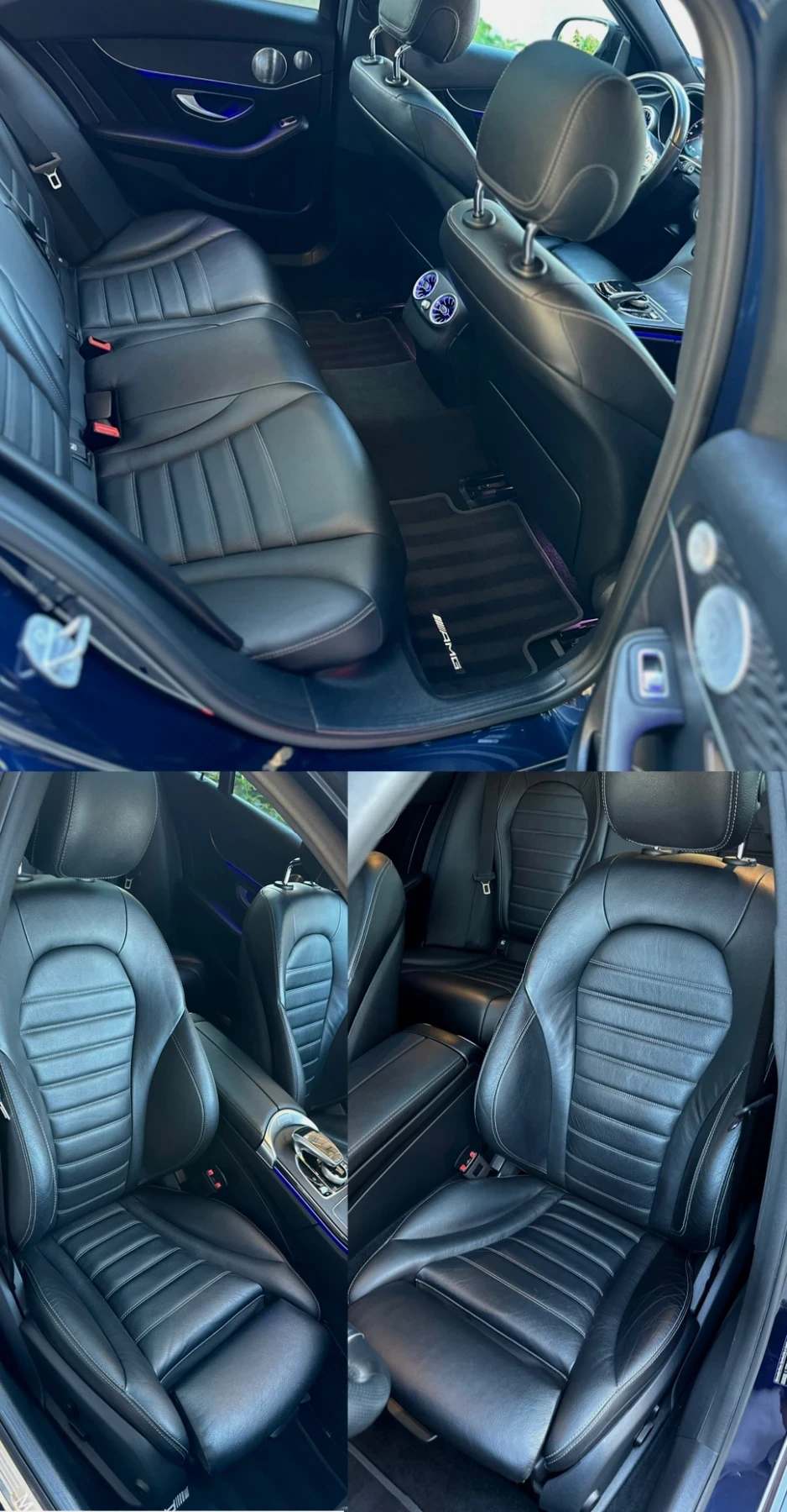 Mercedes-Benz C 220 * FULL* AMG* 4MATIC* BURMESTER* NIGHT PACKAGE* , снимка 11 - Автомобили и джипове - 54756182