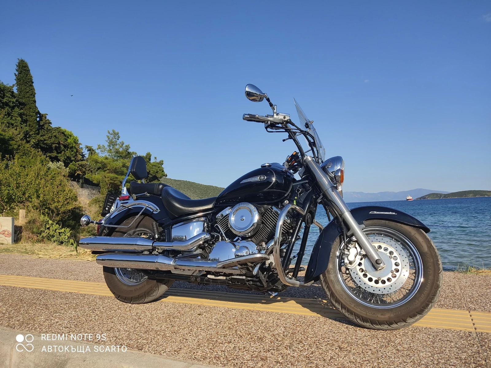 Yamaha Drag Star 1100cc, 2007г, Германия, регистрация, 36х.км - изображение 3