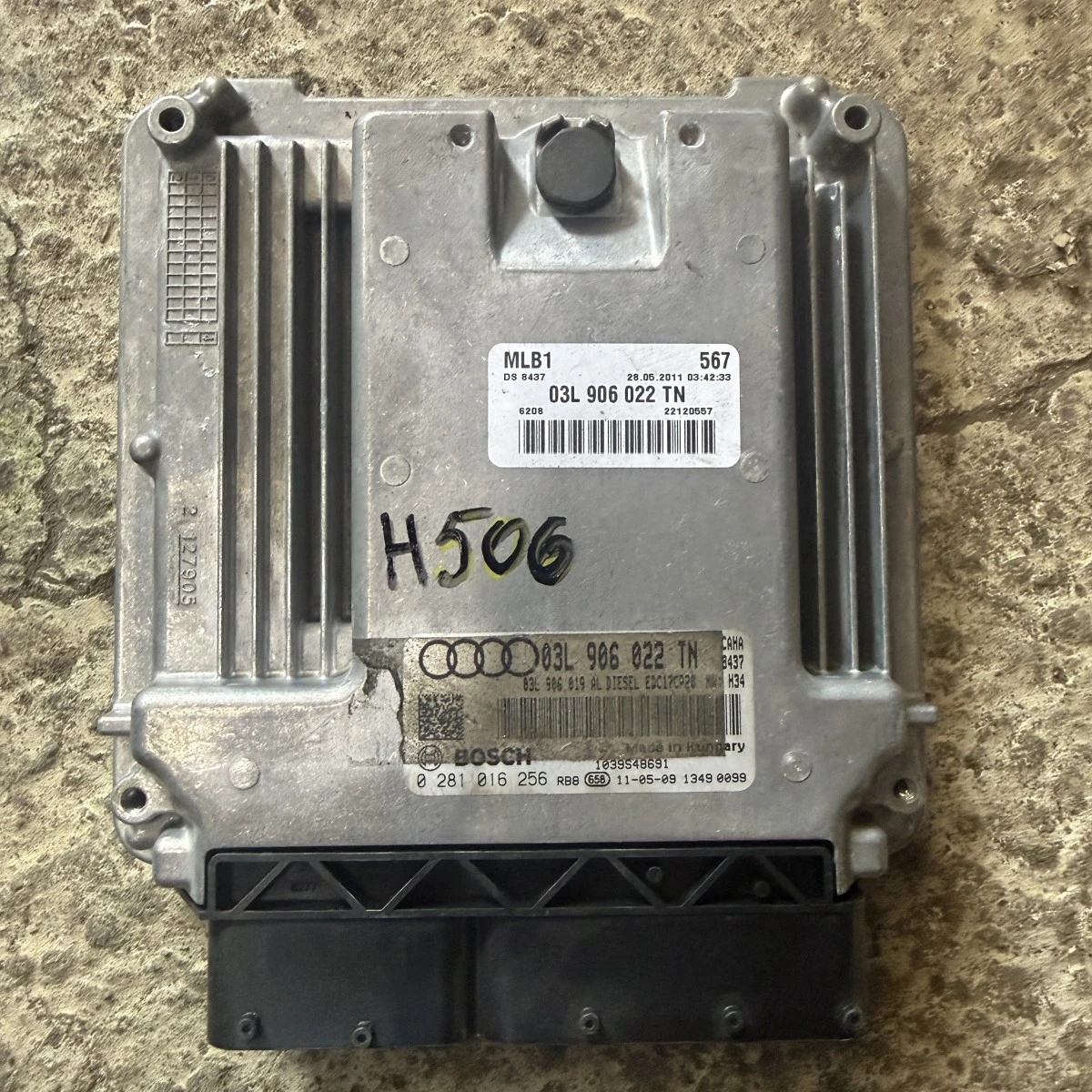 Компютър мотор двигател ECU AUDI A4 A6 A5 Q5 20tdi CaH 03L906022TN ном 506