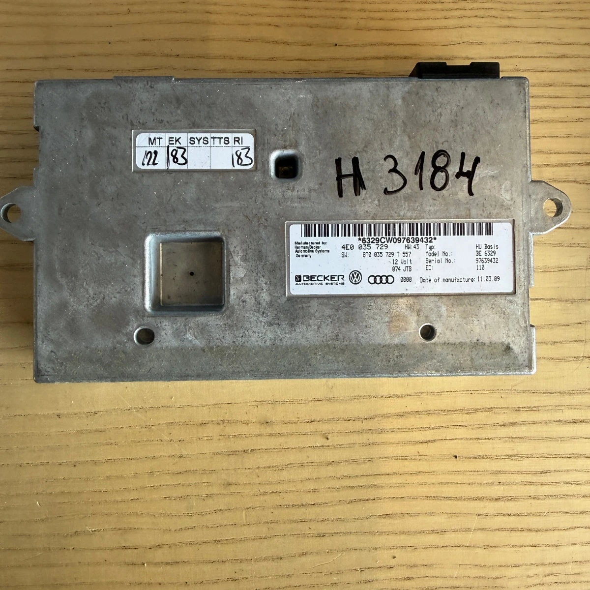 Модул MMI 2G за Audi A4A5A6A8Q7 4E0035729 8T0035729T-3184
