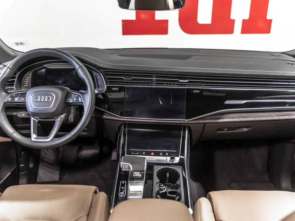 Audi Q8 TECHNIK 55 TFSI S-LINE| BANG&OLUFSEN| MATRIX| ПАНО, снимка 7 - Автомобили и джипове - 54883463