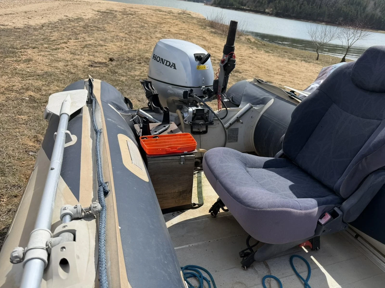 Надуваема лодка Honda Marine, снимка 6 - Воден транспорт - 54126292