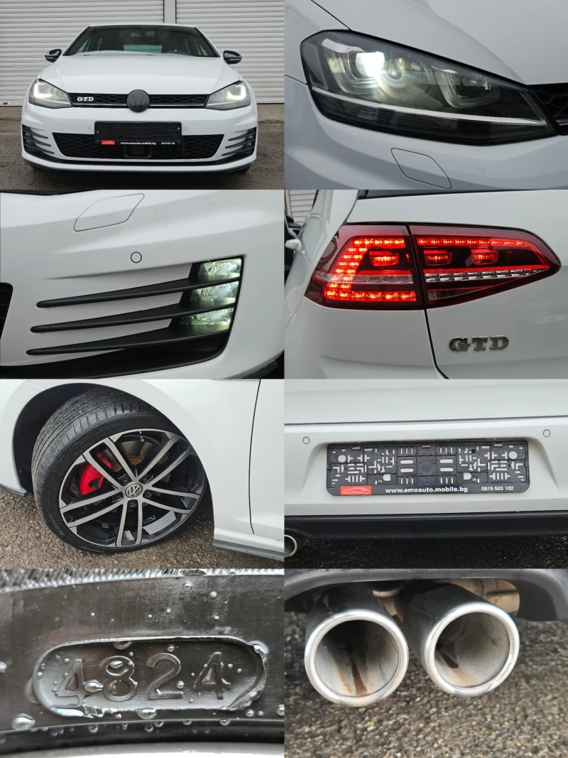 VW Golf 2.0GTD/DSG/ДИСТРОНИК/LED/NAVI/БЛУТУТ/EURO 6B/ТОП, снимка 17 - Автомобили и джипове - 53203012