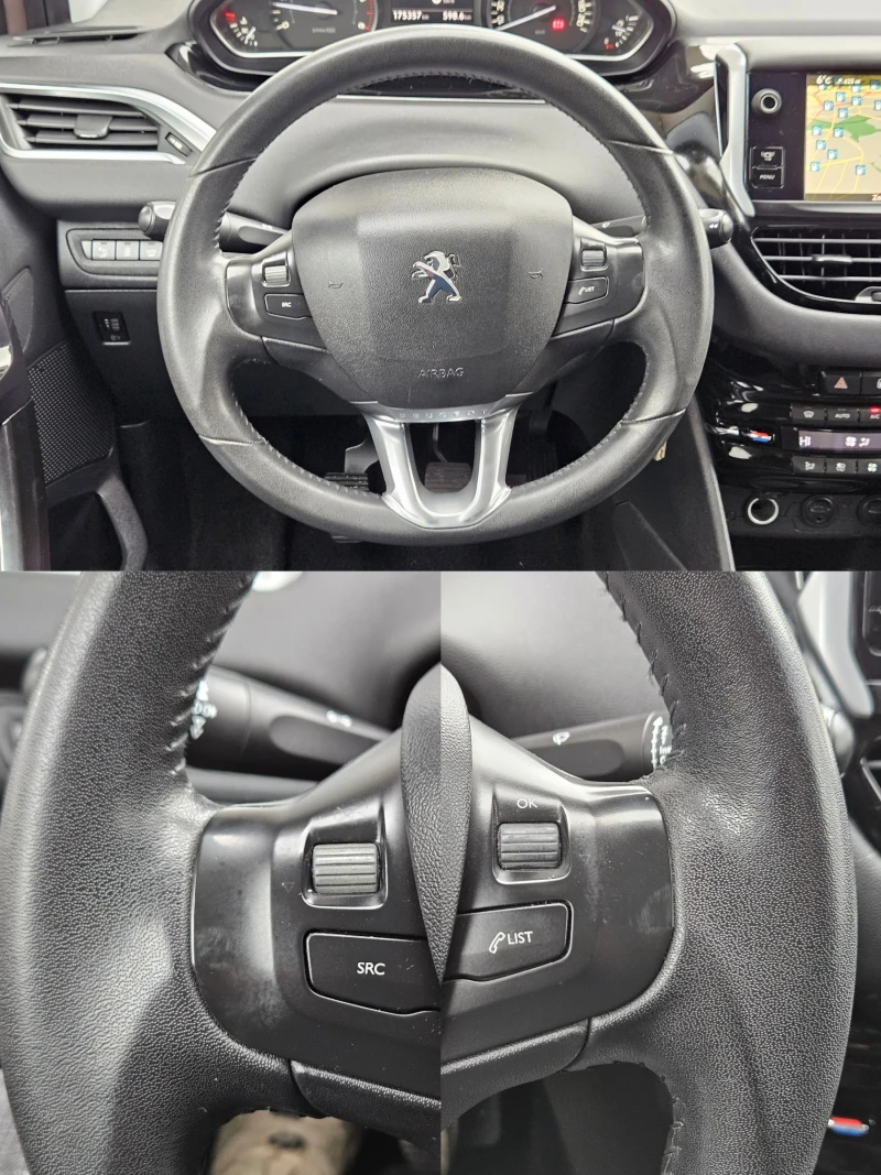 Peugeot 208 1.6e-HDI/92k.c/ACC/ПАНОРАМА/NAVI/БЛУТУТ/EURO5B/ТОП, снимка 11 - Автомобили и джипове - 48307682