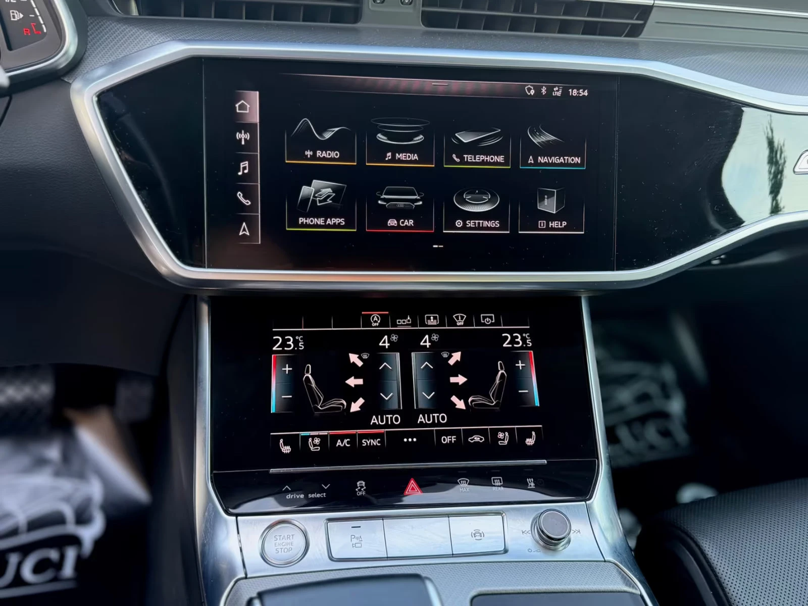 Audi A6 50/286HP/QUTTRO/B&O/SLINE/360/PANO/MASS/DISTR/465z, снимка 13 - Автомобили и джипове - 54789085
