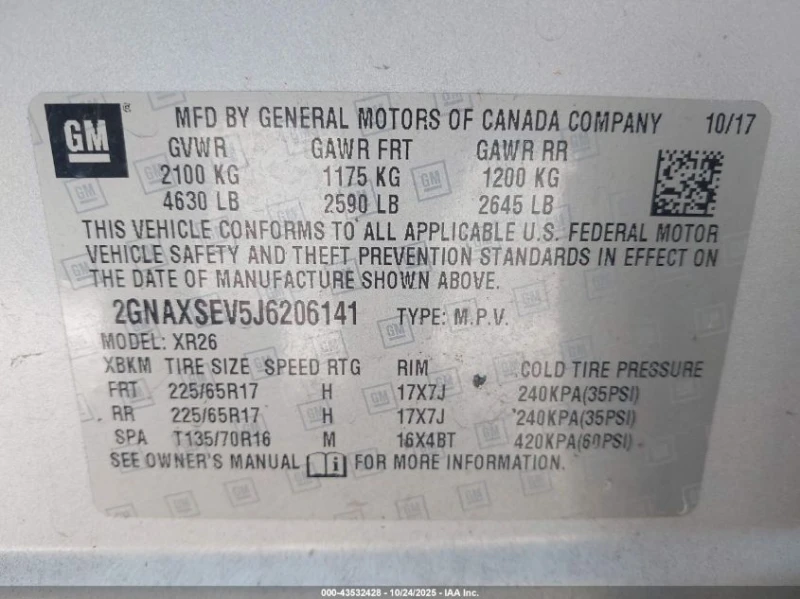 Chevrolet Equinox 1.5L I-4 DI, DOHC, VVT, TURBO, 170HP All Wheel, снимка 14 - Автомобили и джипове - 53046658