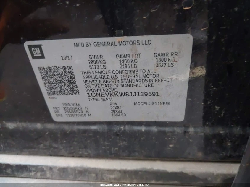 Chevrolet Traverse 3.6l High Country, снимка 9 - Автомобили и джипове - 54619192