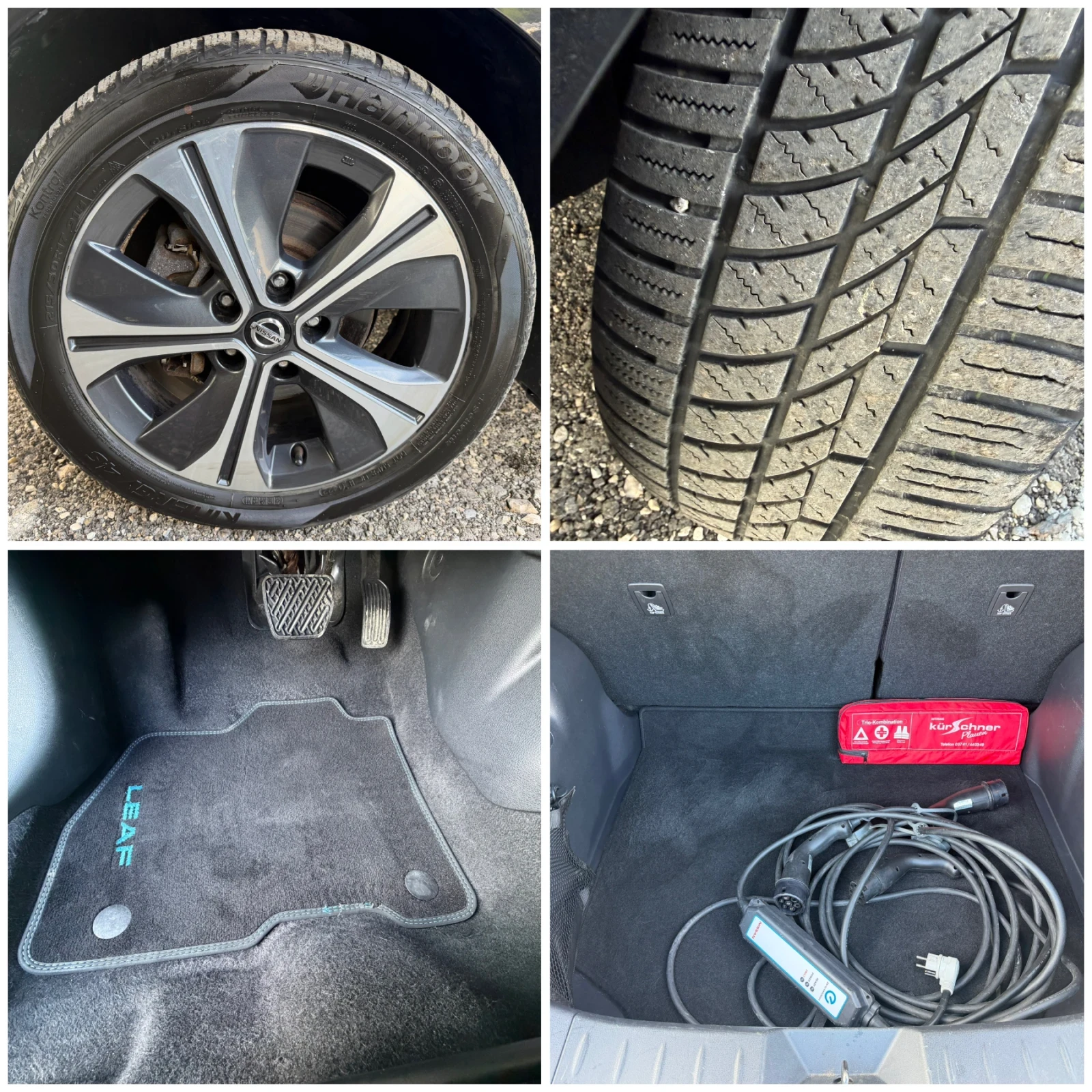 Nissan Leaf  40kw* TEKNA* REALNI KM* , снимка 16 - Автомобили и джипове - 54542013