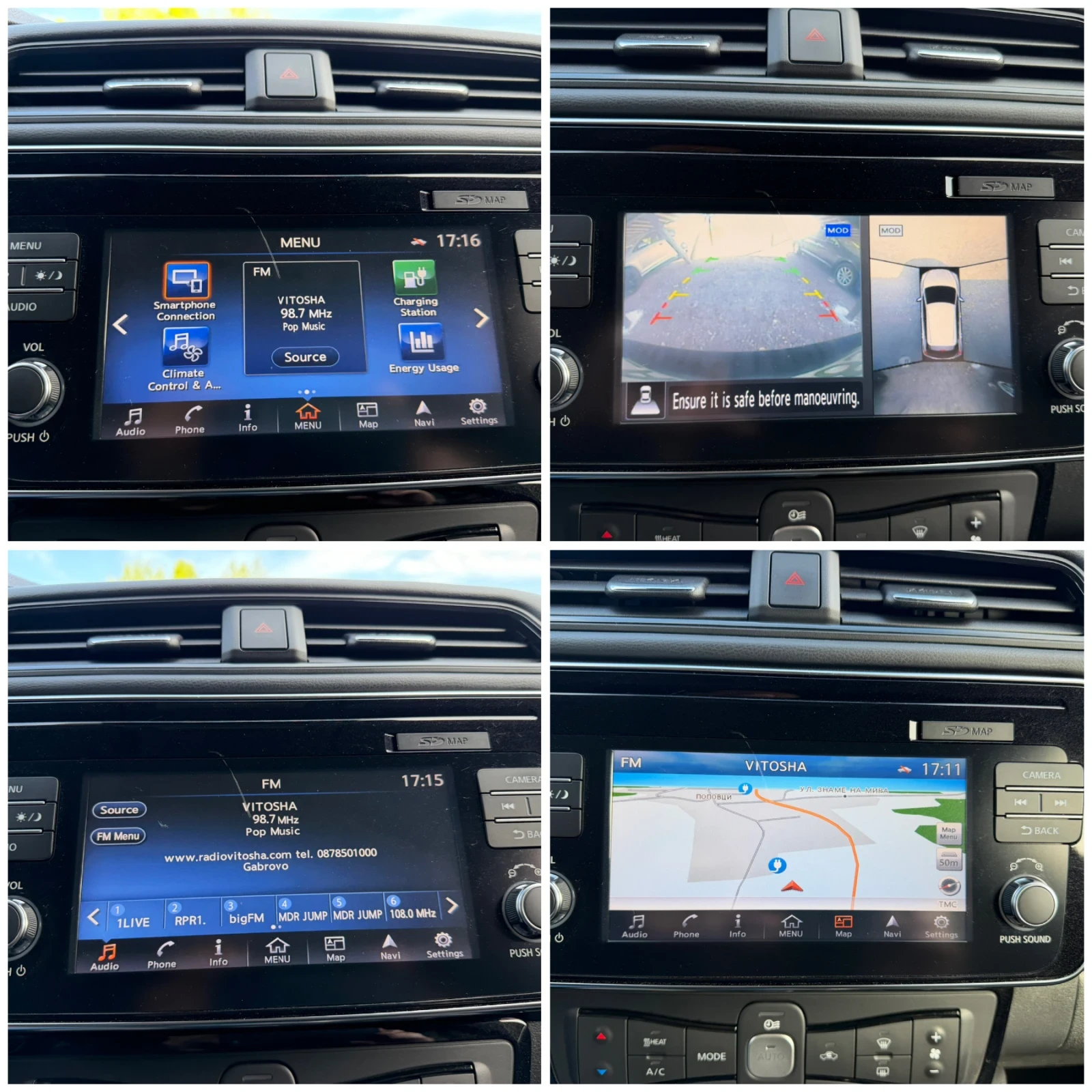 Nissan Leaf  40kw* TEKNA* REALNI KM* , снимка 12 - Автомобили и джипове - 54542013