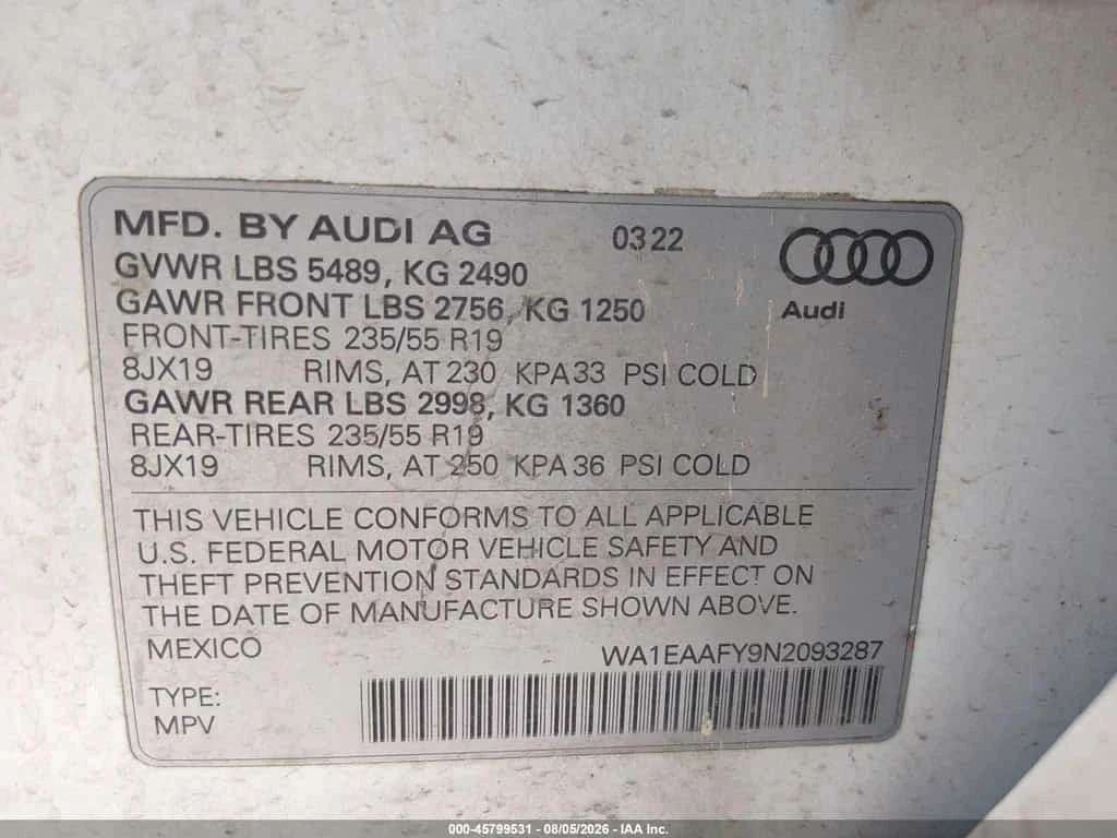 Audi Q5, снимка 9 - Автомобили и джипове - 56685307