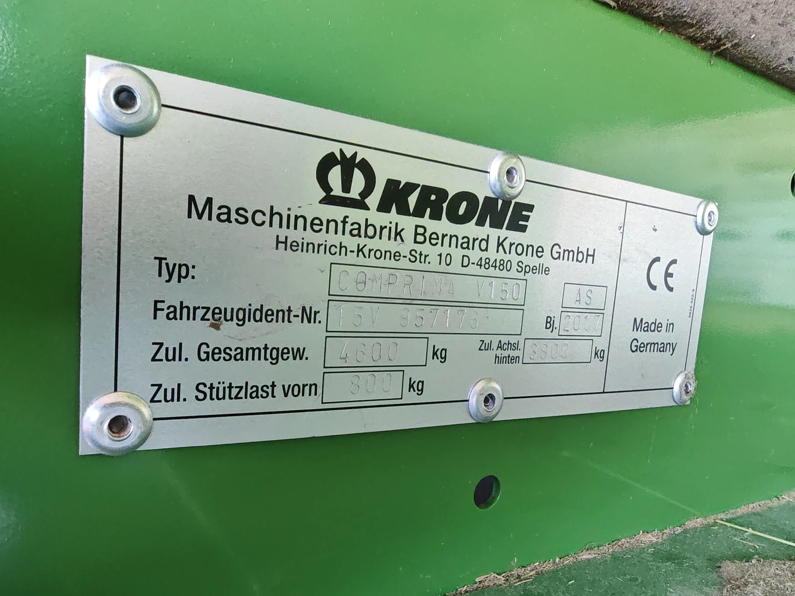 Балировачка Krone Krone Comprima V150 XC лизинг , снимка 15 - Селскостопанска техника - 54946269