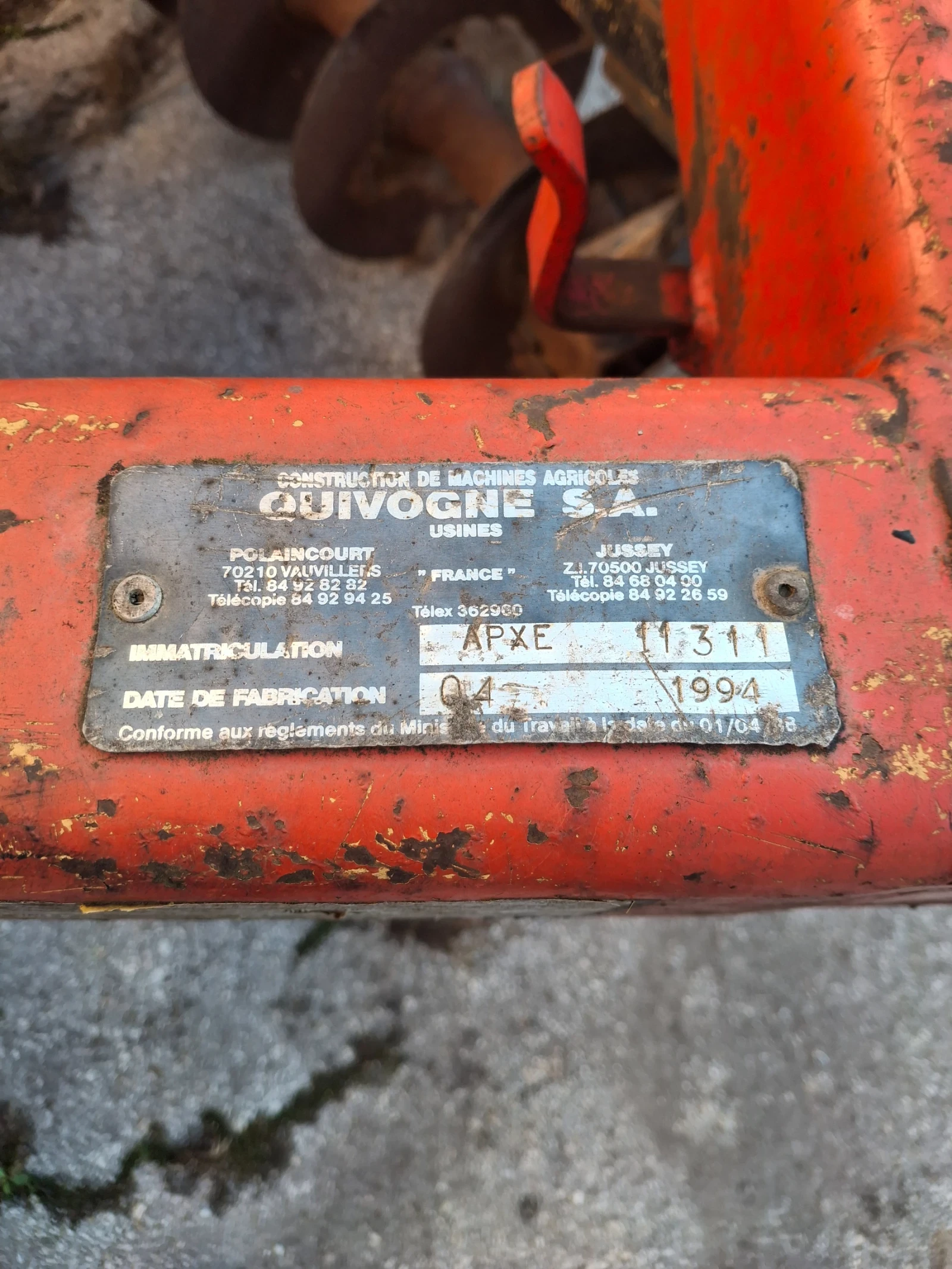 Брана Quivogne Френска тежък тип , снимка 6 - Селскостопанска техника - 56290147