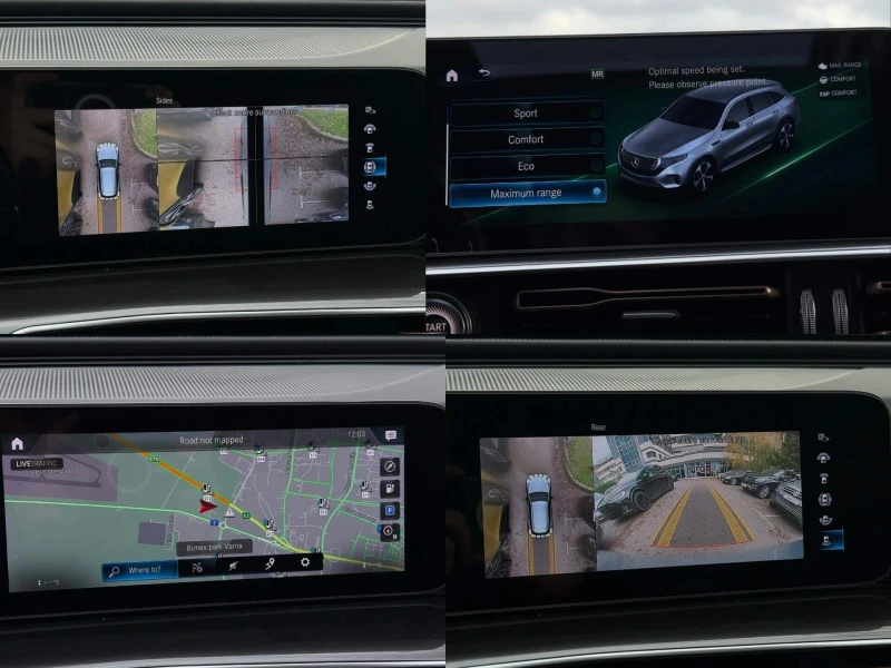 Mercedes-Benz EQC 400 AMG/4M/85kWh/Side Assist/Virtual/Ambient/Камер, снимка 15 - Автомобили и джипове - 53472222