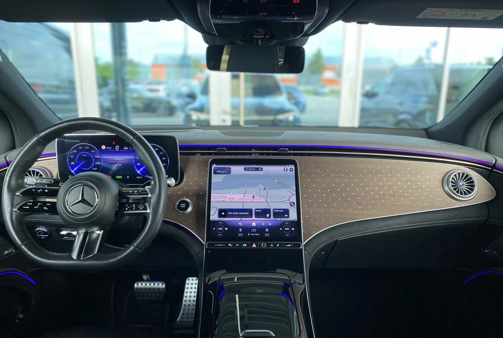 Mercedes-Benz EQS 450+ SUV/360HP/4MATIC/AMG/NIGHT/PANO/360/BURM/574q, снимка 8 - Автомобили и джипове - 55573340