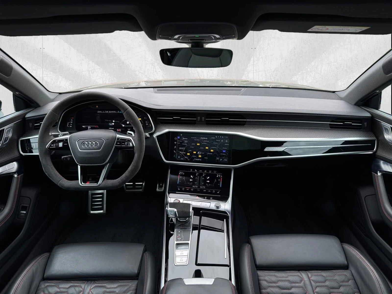 Audi Rs7 SPORTBACK/600HP/PANO/360/HUD/B&O/VENT794z, снимка 10 - Автомобили и джипове - 55706327