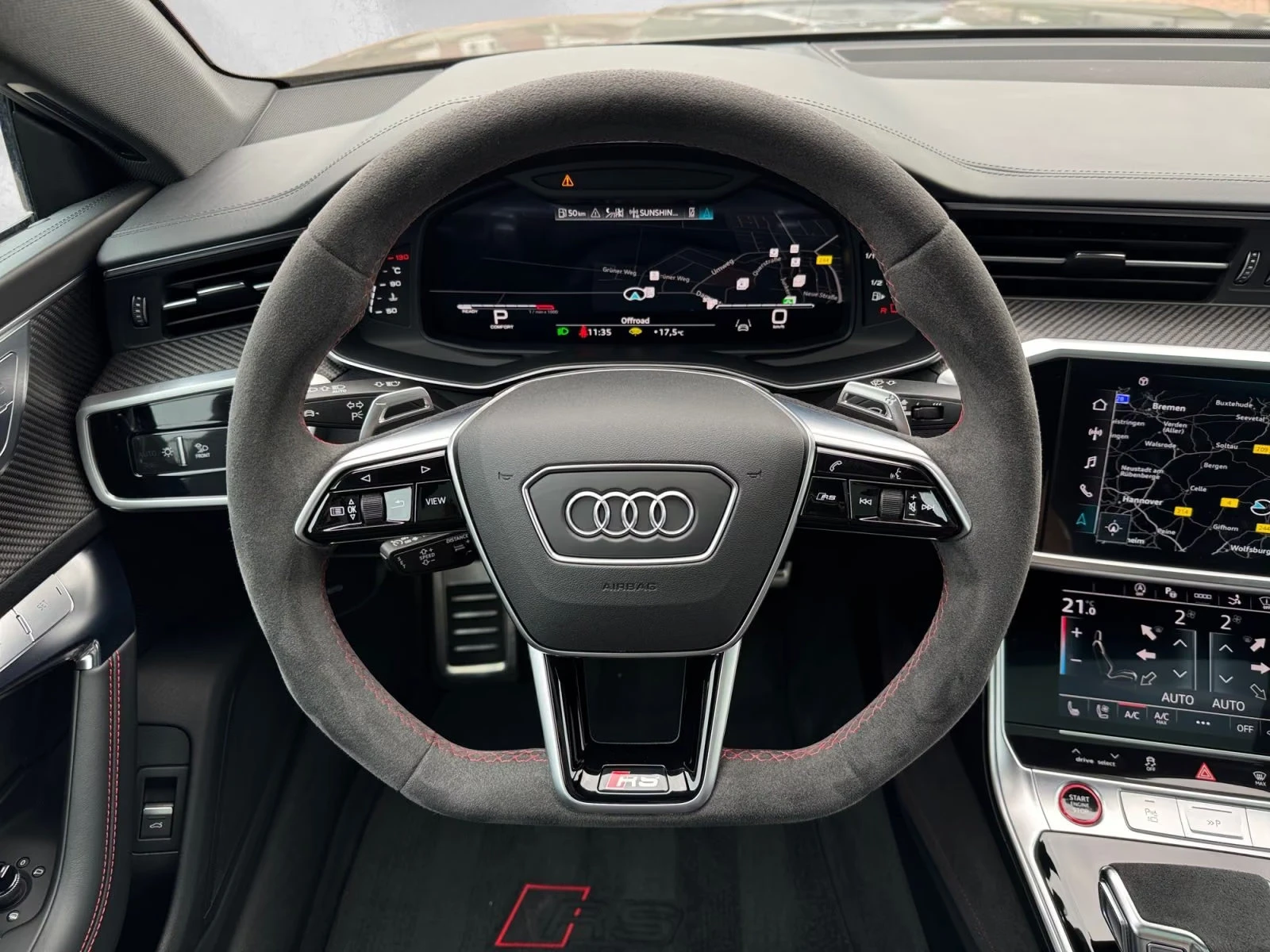 Audi Rs7 SPORTBACK/600HP/PANO/360/HUD/B&O/VENT794z, снимка 9 - Автомобили и джипове - 55706327