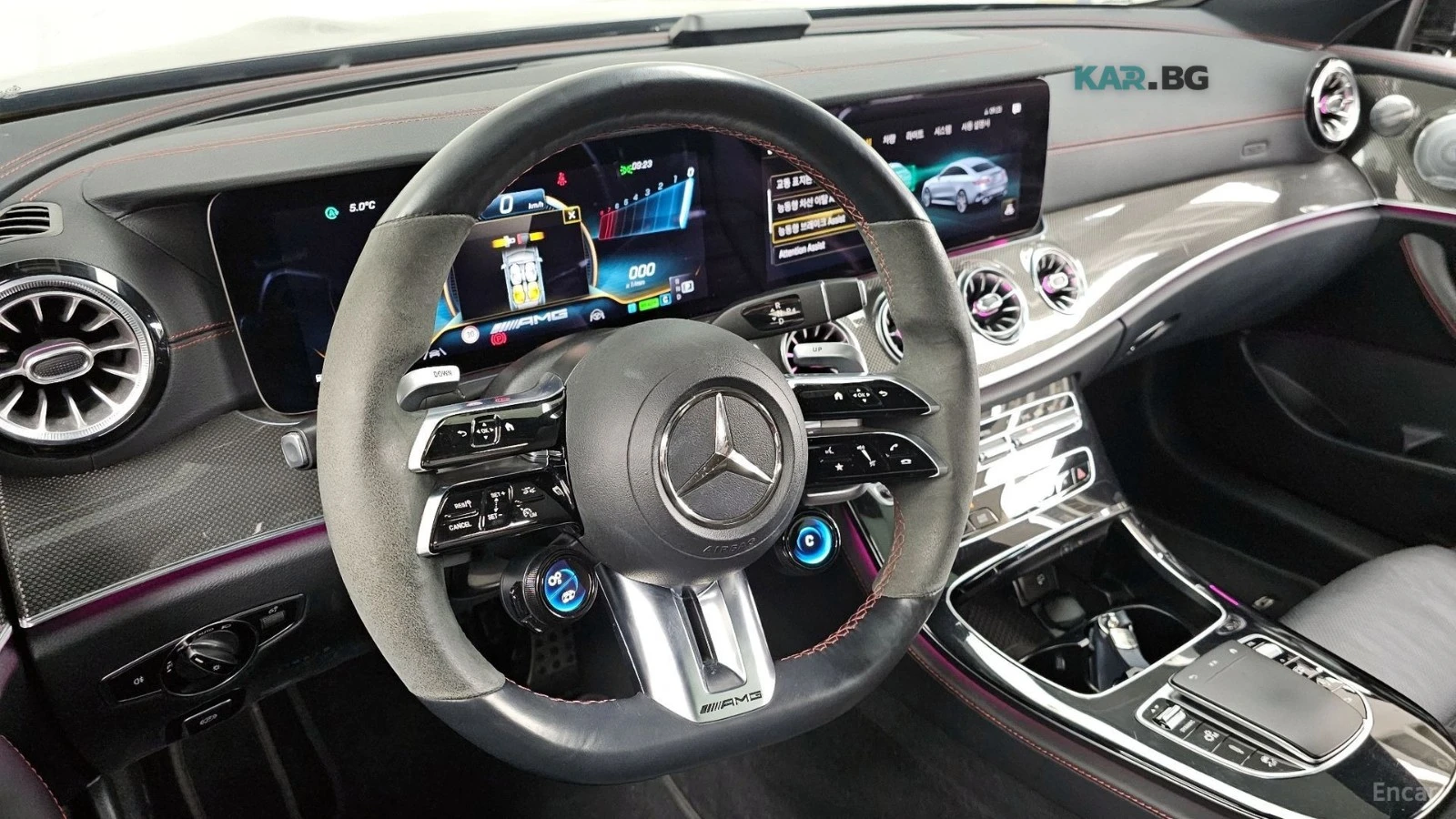 Mercedes-Benz E 53 AMG 4MATIC* КОЖА* ПОДГРЕВ* ОБДУХВ* BURMASTER* PANO* 36, снимка 12 - Автомобили и джипове - 55061755
