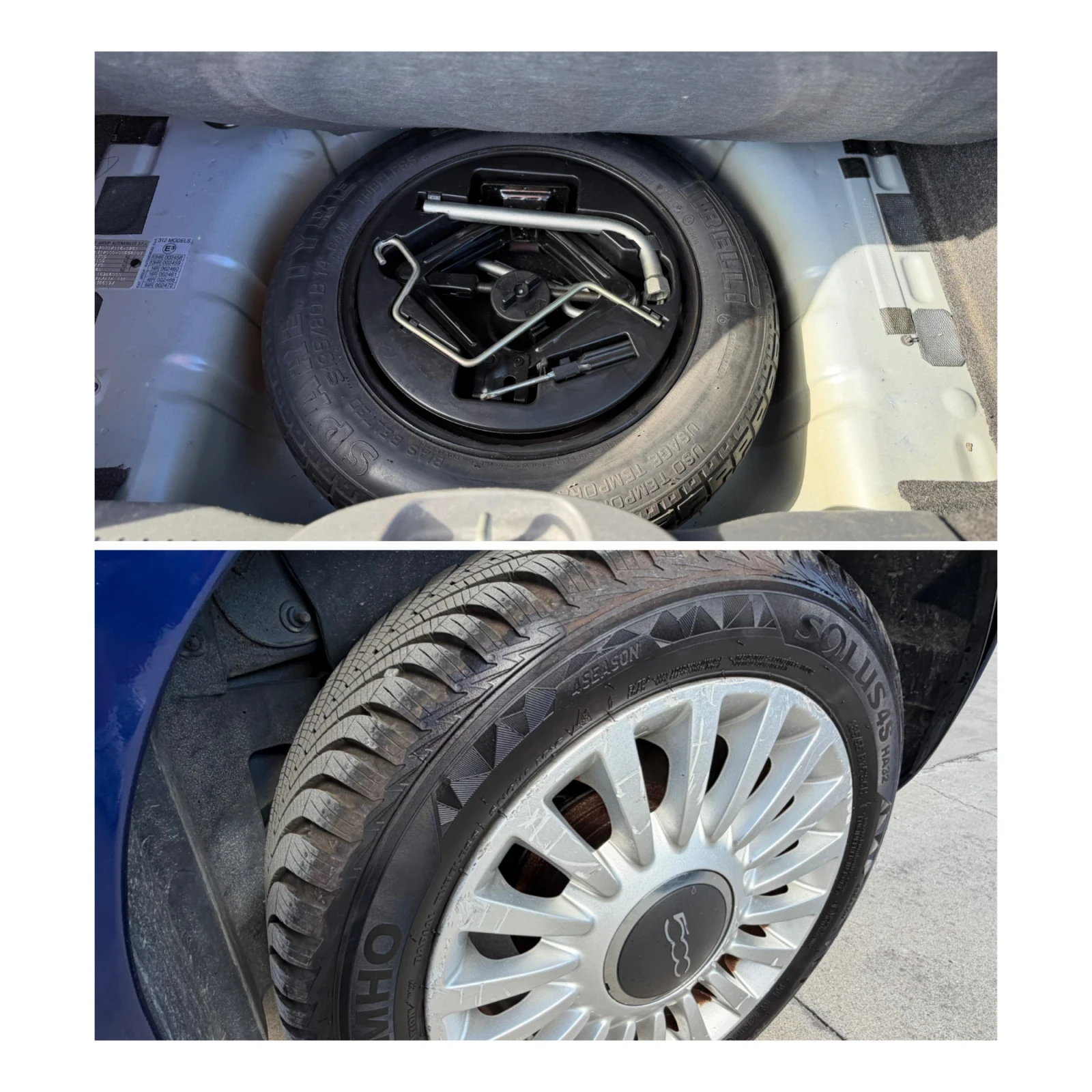 Fiat 500 104000km/Panorama/Euro5B/TOP, снимка 17 - Автомобили и джипове - 55417103