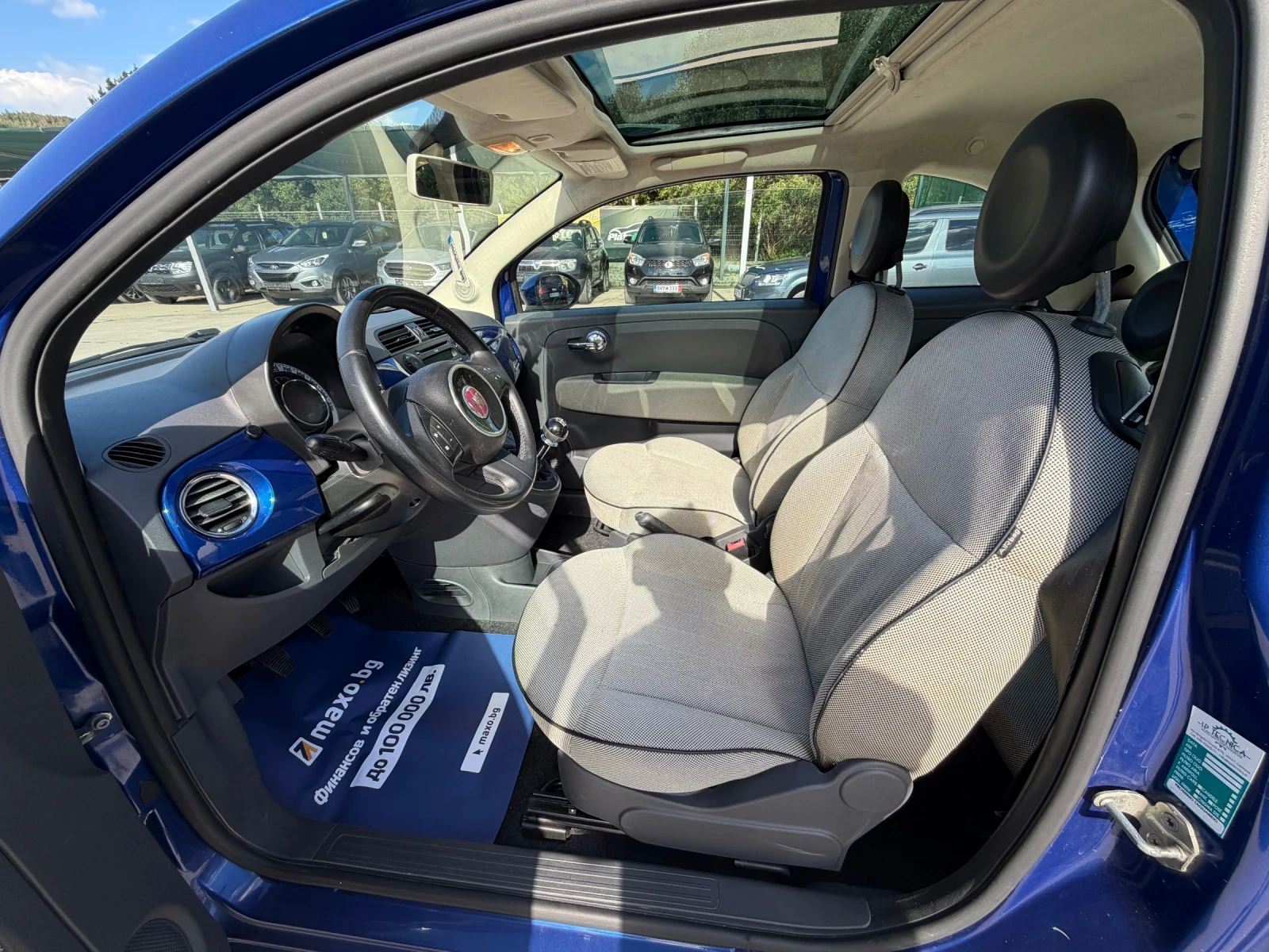 Fiat 500 104000km/Panorama/Euro5B/TOP, снимка 12 - Автомобили и джипове - 55417103