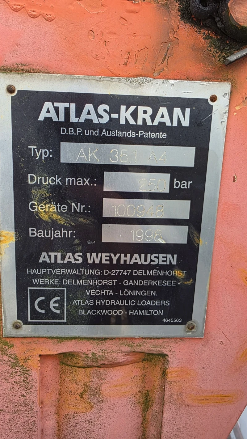 Mercedes-Benz 811 Кран ATLAS 35.1 7.20 МЕТРА , снимка 15 - Камиони - 52009699