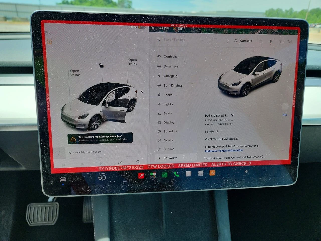 Tesla Model Y DUAL MOTOR LONG RANGE AWD ТЕРМОПОМПА* , снимка 9 - Автомобили и джипове - 55462122