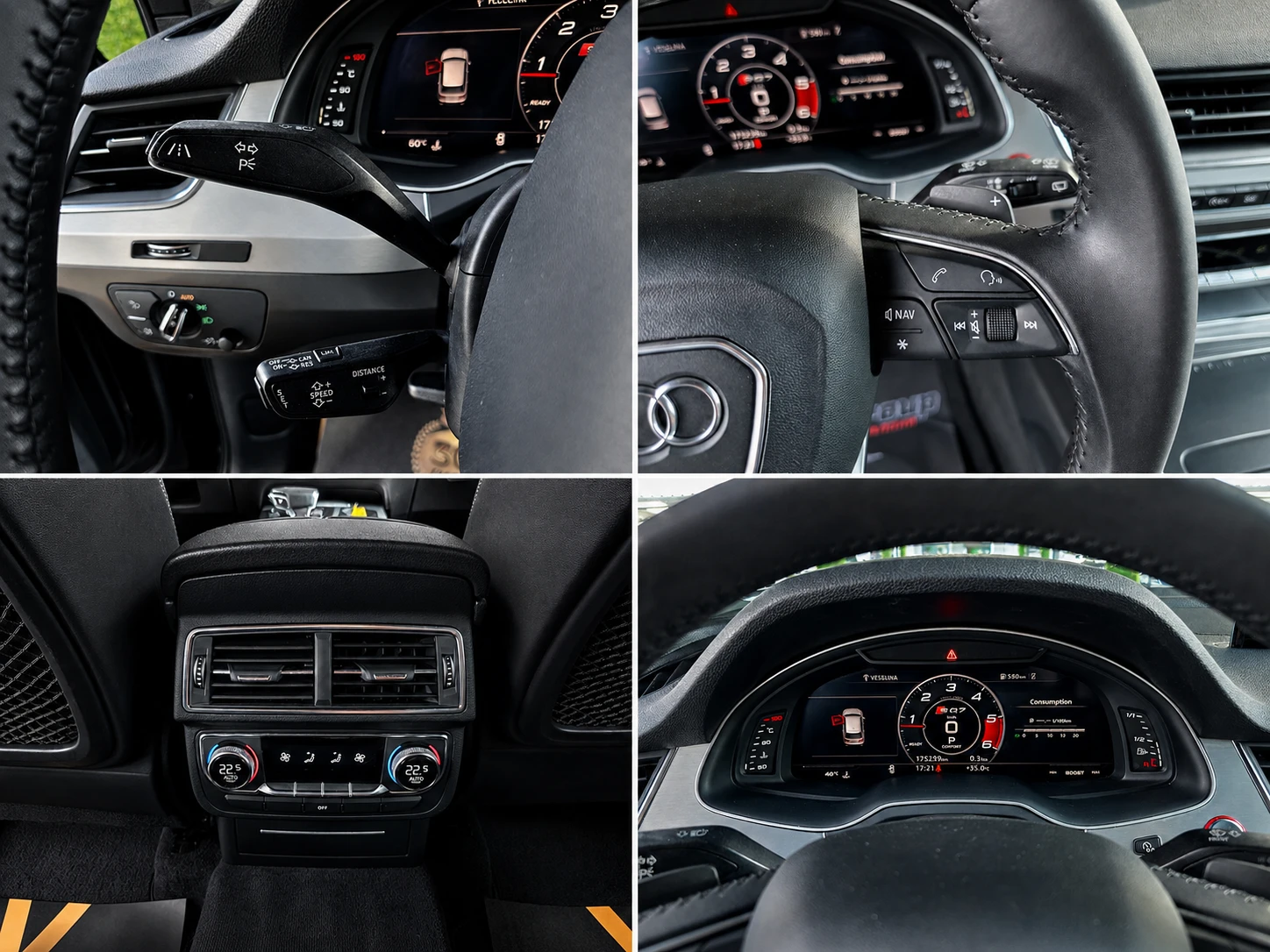 Audi SQ7 FUL LED/ПОДГРЕВ/ОБДУХ/DISTRON/КАМЕРА/LANE ASIST/LI, снимка 13 - Автомобили и джипове - 55845533