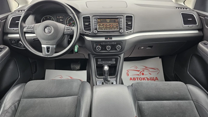 VW Sharan R-Line 2.0TDi 6SP DSG-ТОП СЪСТ.-ЛИЗИНГ, снимка 10 - Автомобили и джипове - 49848059
