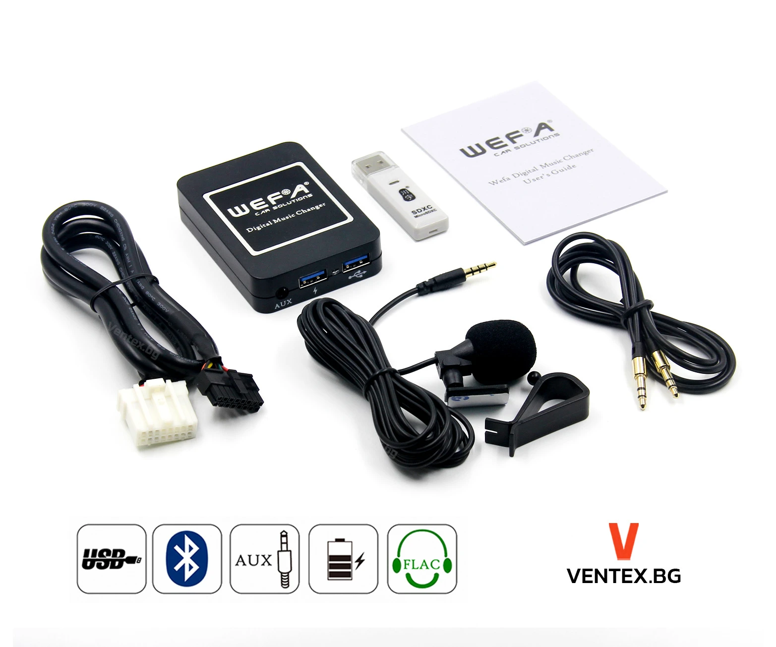 Дигитален CD чейнджър за Mazda от 2001 до 2011 WEFA Bluetooth USB AUX блутут за мазда радио флашка | Mobile.bg — изображение 1