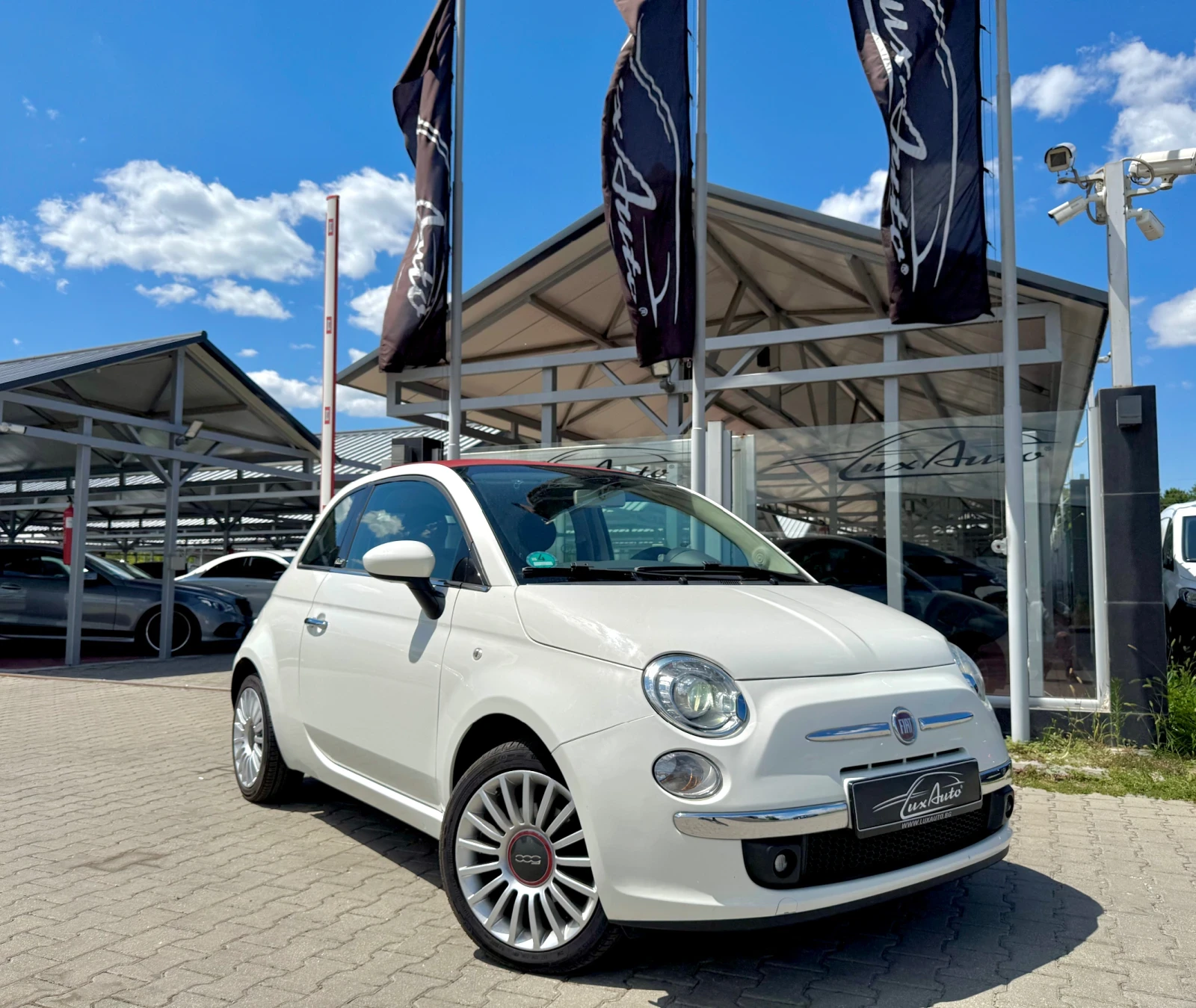 Fiat 500 1.2i#CABRIO#EXCLUSIVE#АВТОМАТИК#86000км, снимка 2 - Автомобили и джипове - 55306106