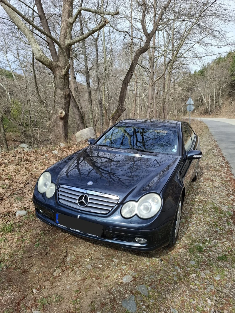 Mercedes-Benz C 180 KOMPRESOR SPORT COUPE АВТОМАТИК, снимка 1 - Автомобили и джипове - 49546472