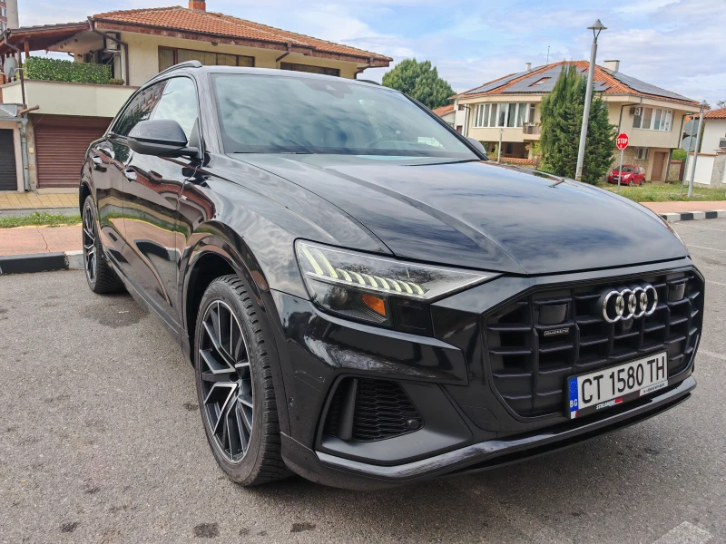Audi Q8 TECHNIK | S LINE | BLACK OPTIC| вакуум| обдухване, снимка 2 - Автомобили и джипове - 52555581