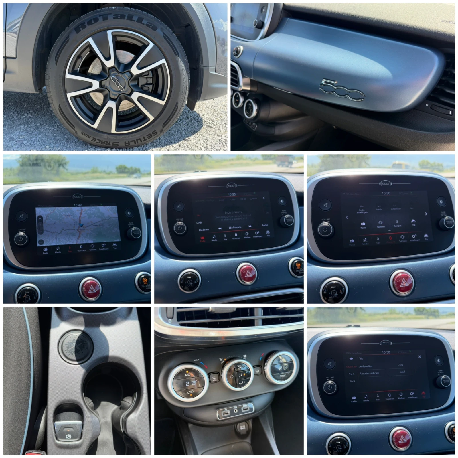 Fiat 500X 1.6i MIRROR EDITION NAVI EURO 6 SERVICE BOOK | Mobile.bg � ����������� 14