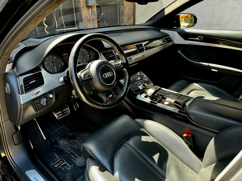 Audi S8 Plus 4.0TFSI* 605hp* S-line* Matrix* Ceramic* Лизи, снимка 9 - Автомобили и джипове - 52202155