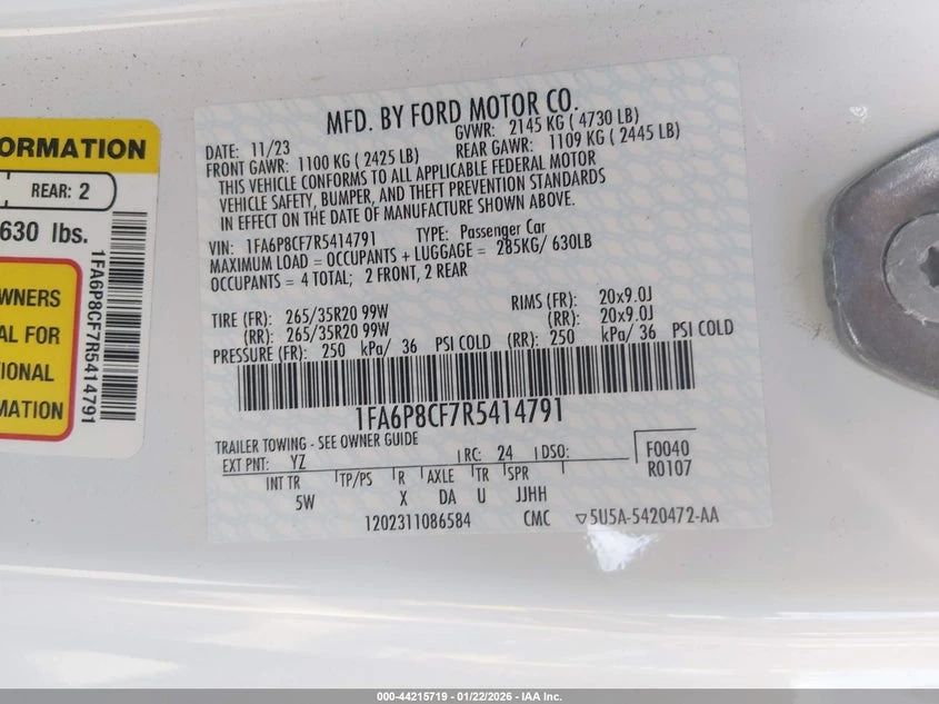 Ford Mustang 5l Gt Premium Fastback, снимка 9 - Автомобили и джипове - 54244319