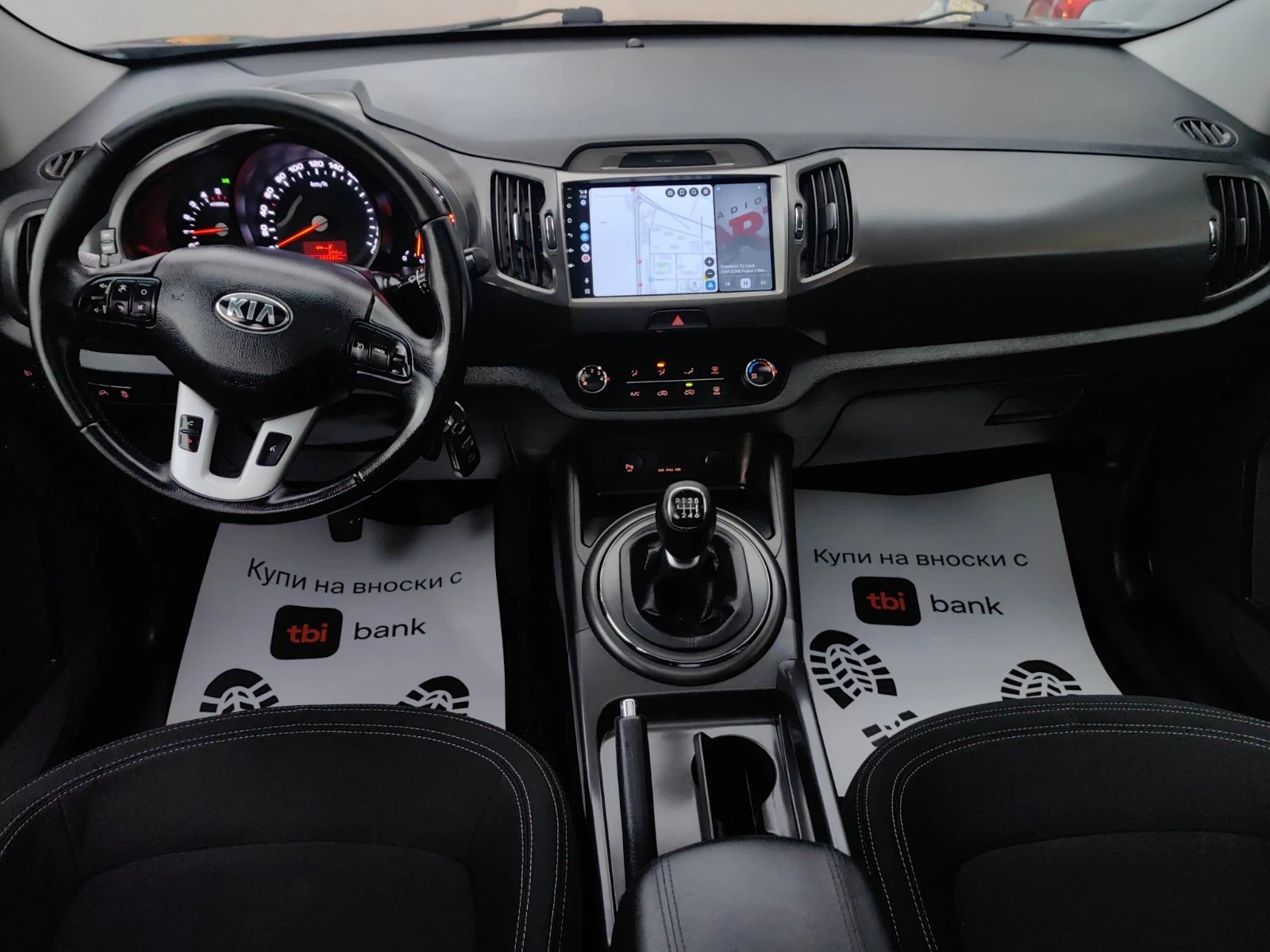 Kia Sportage 1, 7crdi-116к.с Лед Светлини Мулти Медия Кар Плей, снимка 9 - Автомобили и джипове - 54186077