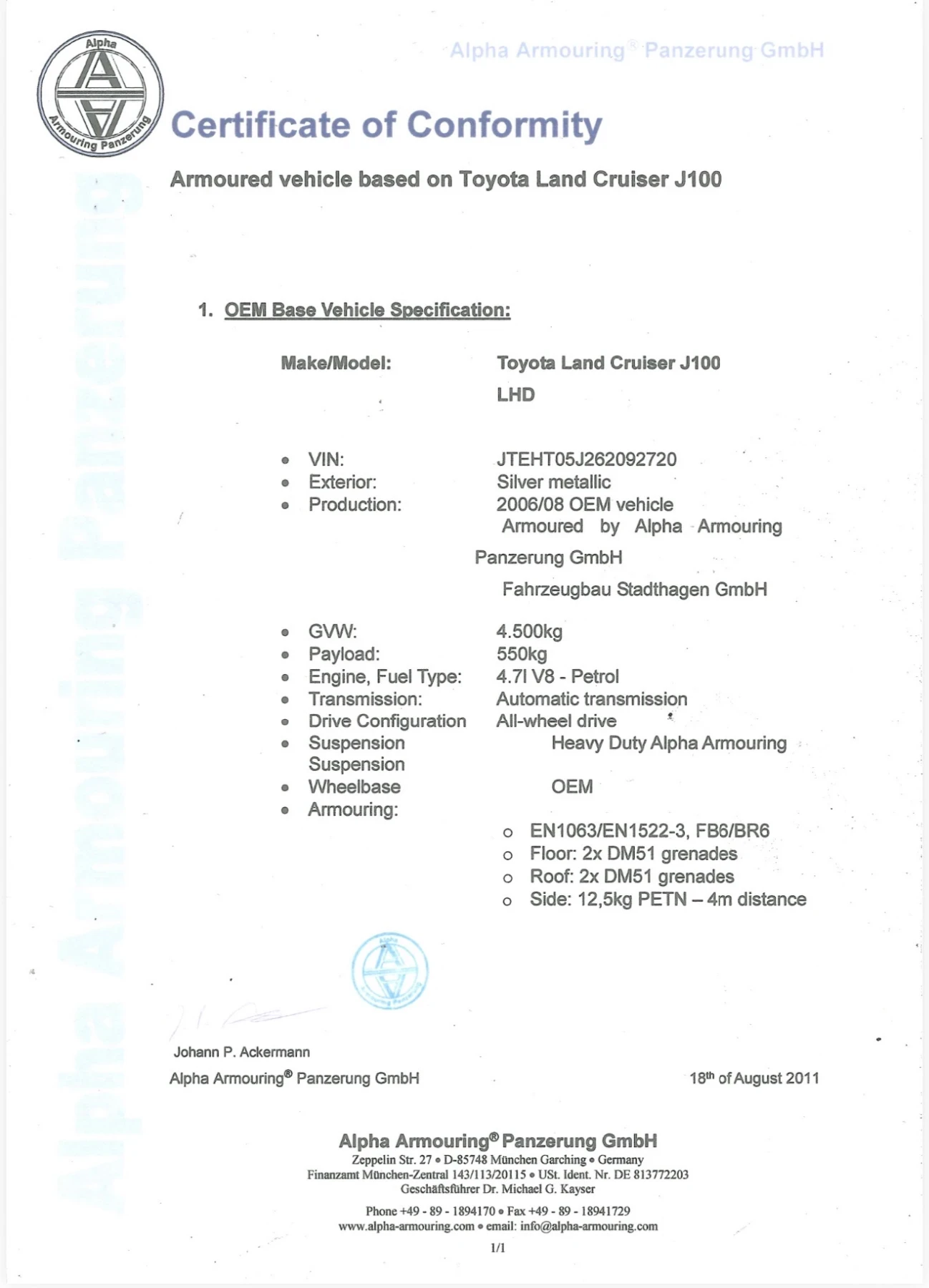 Toyota Land cruiser LC J100L 4, 7 V8 7-Seats B6-High Security Armourin | Mobile.bg � ����������� 9