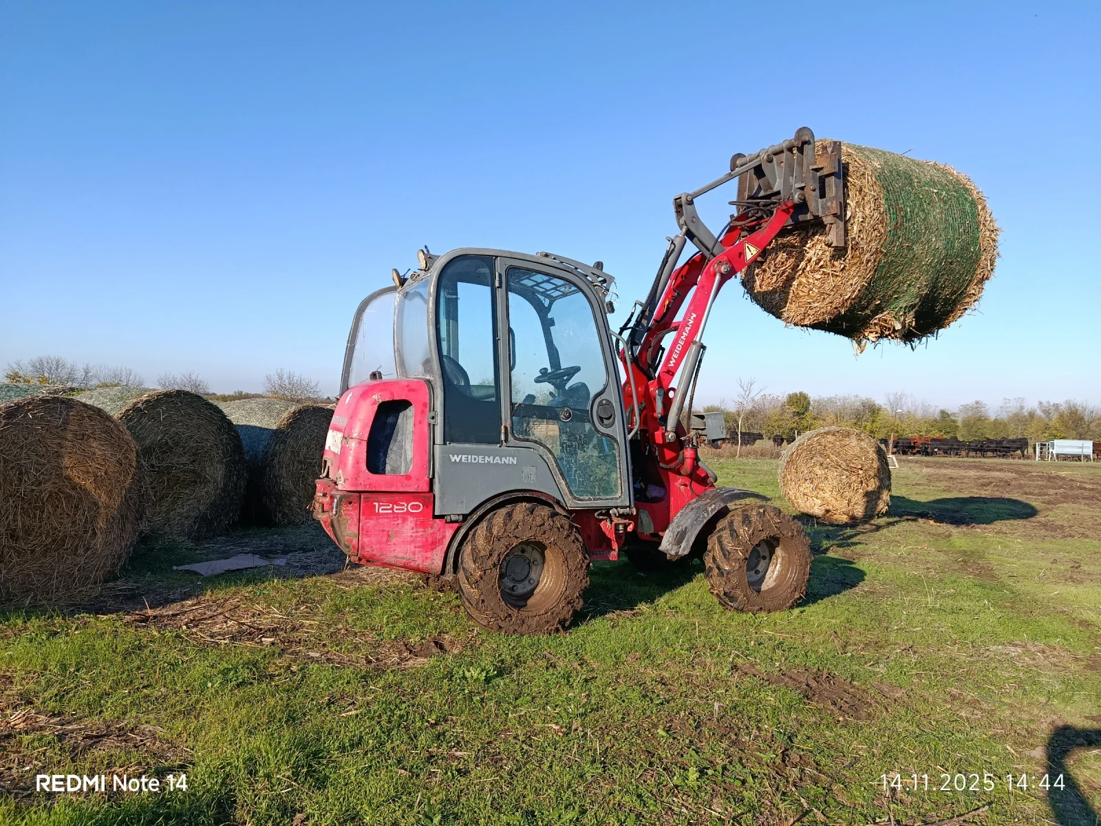 Телескопичен товарач Weidemann 1280, снимка 1