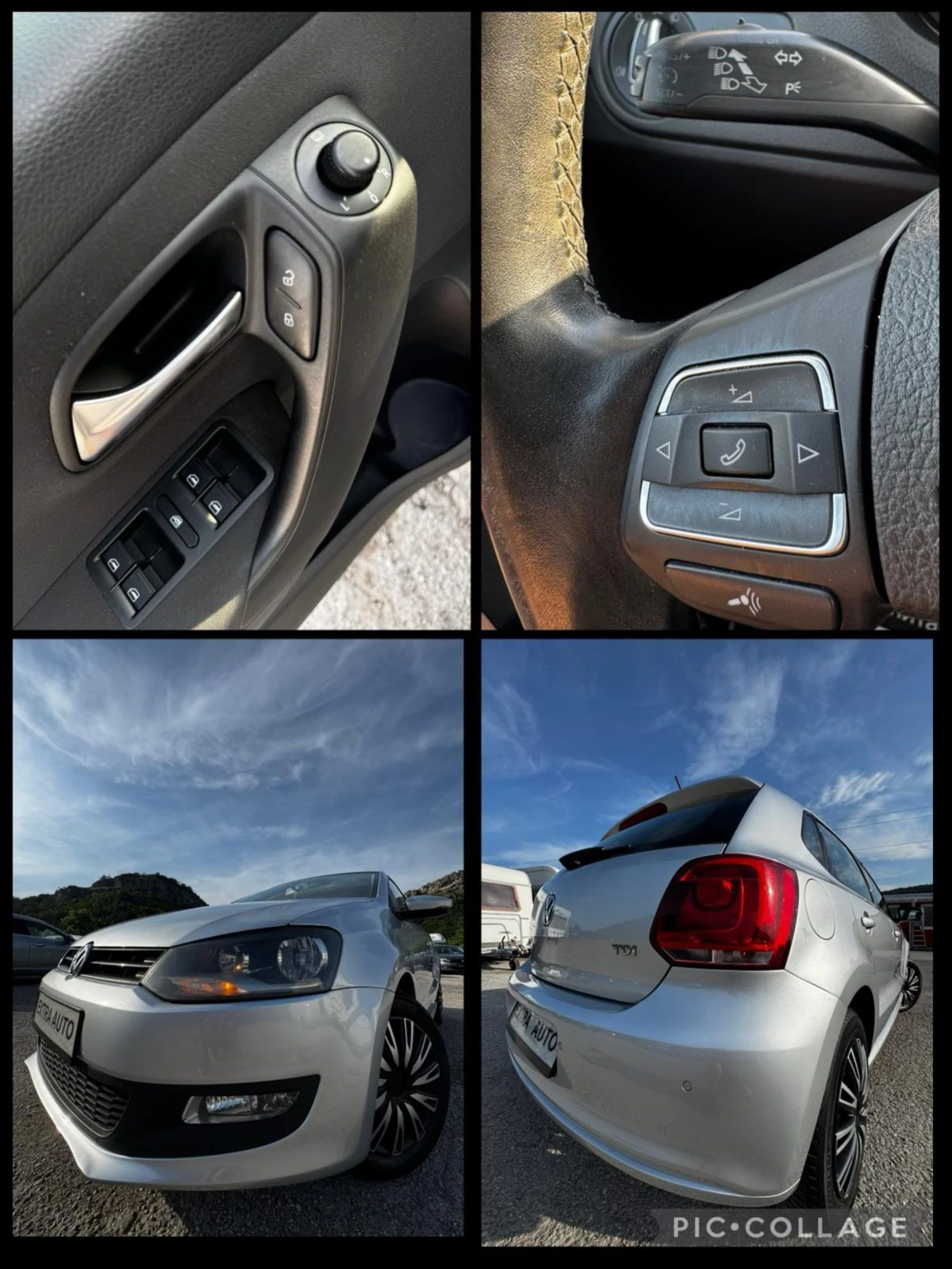 VW Polo 1.6 TDI, АВТОПИЛОТ, ПАРКТРОНИК, МУЛТИВОЛАН, снимка 14 - Автомобили и джипове - 54757977