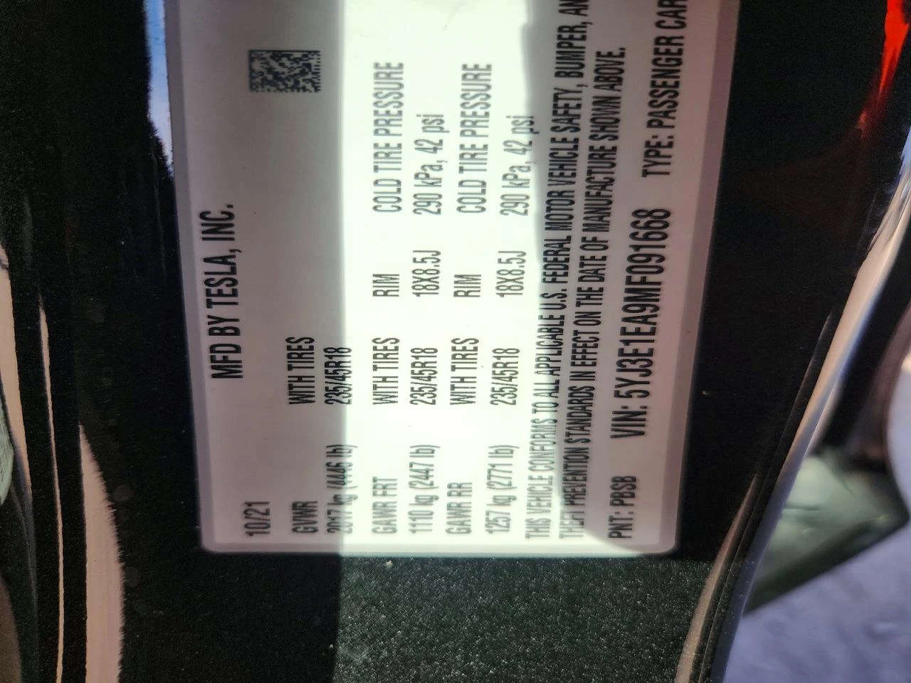 Tesla Model 3, снимка 12 - Автомобили и джипове - 56407406