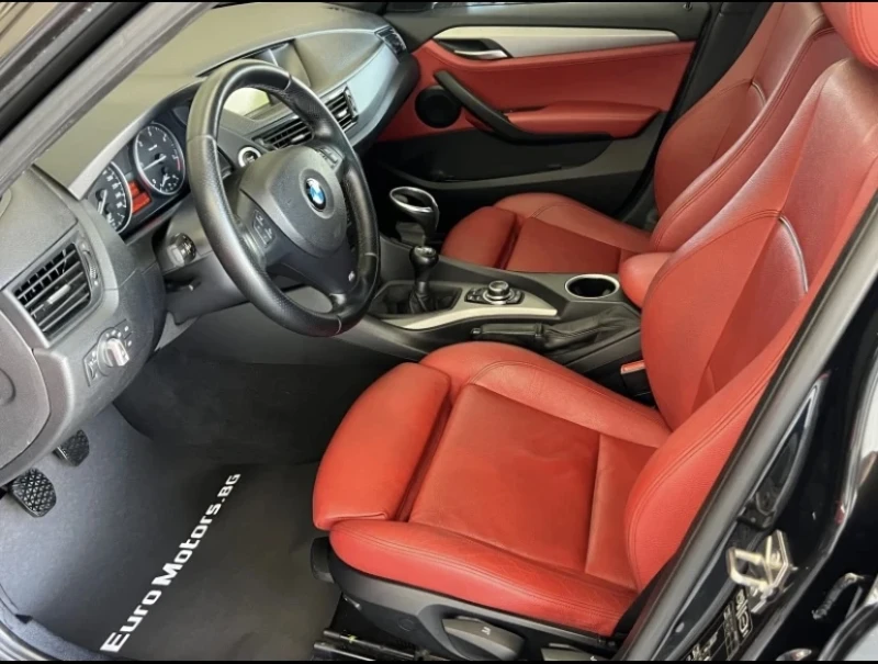 BMW X1 BMW X1 2.0D X DRIVE M PACK FULL ЧЕРВЕН САЛОН, снимка 6 - Автомобили и джипове - 52289251